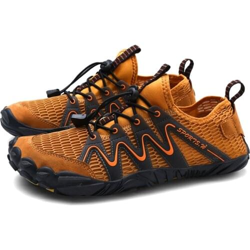 Men Barefoot Shoes Quick Dry Drain Water Shoes Non-slip Wear-resistant Lightweight Comfortable Outdoor Climbing Trekking Shoes