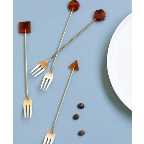 Fork Set Tea Cake Snack Fork Dinnerware Cutlery Mirror Tableware Dessert Fruit Fork Fork Western Dinner Stainless Steel Fork