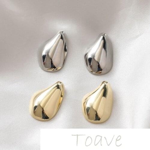 Niche designer irregular water drop shaped glossy pendant diy hand-made material accessories