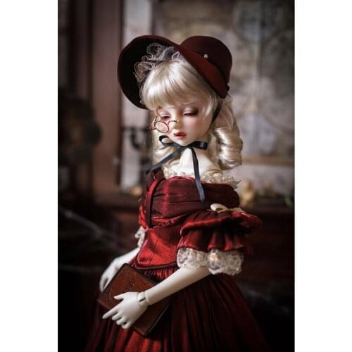 3 Colors Bjd Long Wavy Wig Doll Wig 1/3 1/4 1/6 1/8 Wig for SD/MSD/Yosd/Art Doll Accessories,Long Curly Wig for Dolls