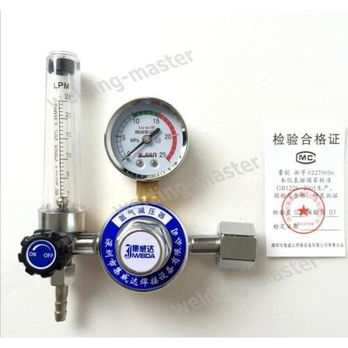 AR Reducer Pressure Gas Flowmeter Argon Regulator for Tig Welding Machine