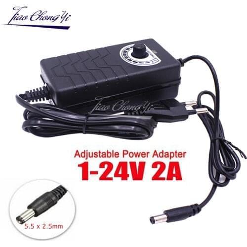 Adjustable AC 85-265V TO 3-12V 2A 9-24V 1A 24-36V 2A 1-24V 2A Power universal Adapter Supply US EU Plug power supply