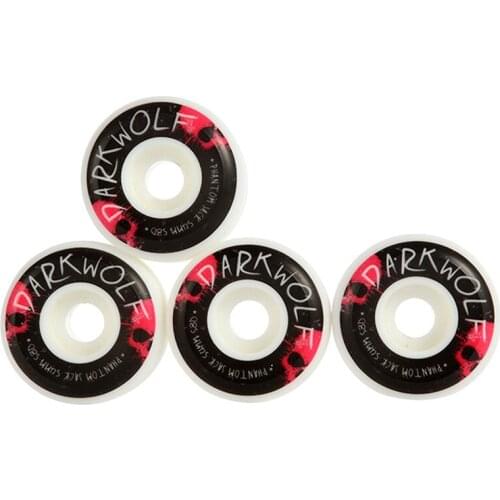 DarKwolF Skateboard Wheels Set of 4 High Resilience105A Professional Grade Street/Park 54X32mm