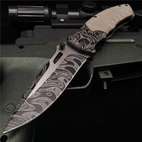 20CM (8') 58HRC Folding Knife Pipe Cutter Pocket Knives 8Cr18 Blade G10 Handle Camping Hunting Survival EDC Tool