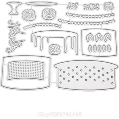 Birthday Cake Metal Cutting Dies Stencil DIY Scrapbooking Album Stamp Paper Card Embossing Crafts Decor Jy28 20 Dropship