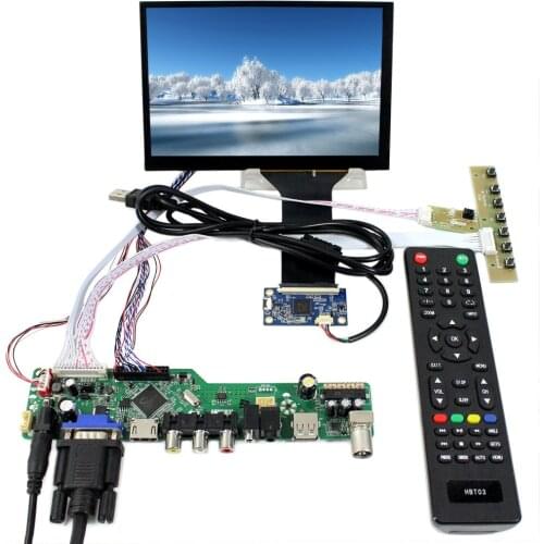 TV HD MI VGA AV USB LCD Driver Board With 7inch 1280x800 N070ICG-LD1 Capacitive Touch Panel