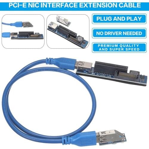 High Quality PCI-E X4 Slot Board Adapter Durable PCI Express X1 to X4 Extension Cable Riser Adapters Card For Computer