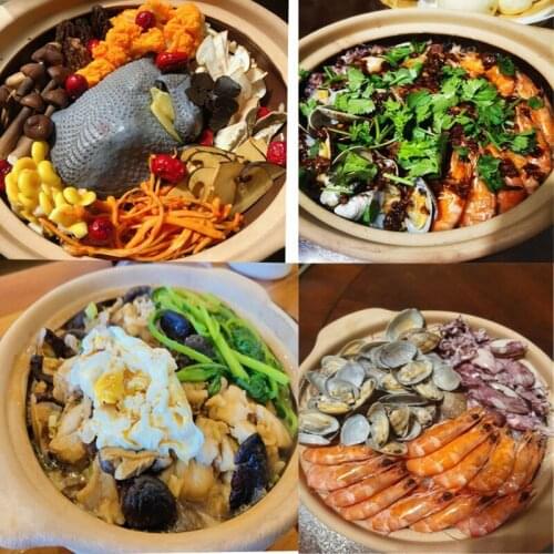 1.4L/2.0L High Temperature Resistant Earthenware Soup Pot Soup Casserole Ceramic Open Flame Household Gas Clay Pot for Cooking