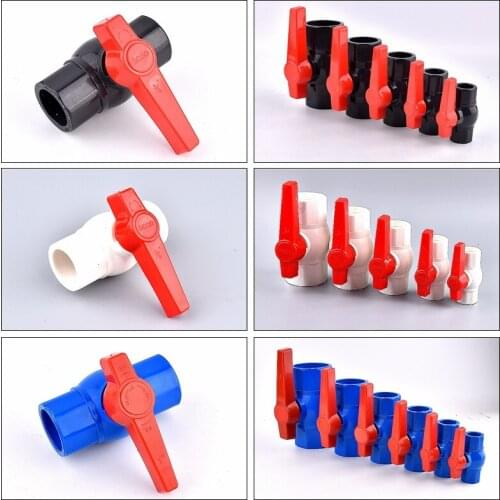 1pc I.D 20~110mm UPVC Ball Valve Aquarium Water Flow Controller Valve Garden Watering Irrigation System Water Pipe Connector