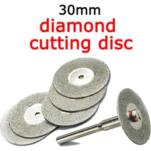 10pcs 30mm mini cutting disc for dremel accessories diamond grinding wheel rotary tool circular saw blade abrasive diamond disc