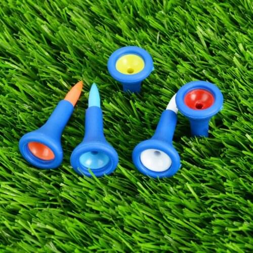 20x Durable Soft Rubber Cushion Top Golf Tees Random Color Short+Medium