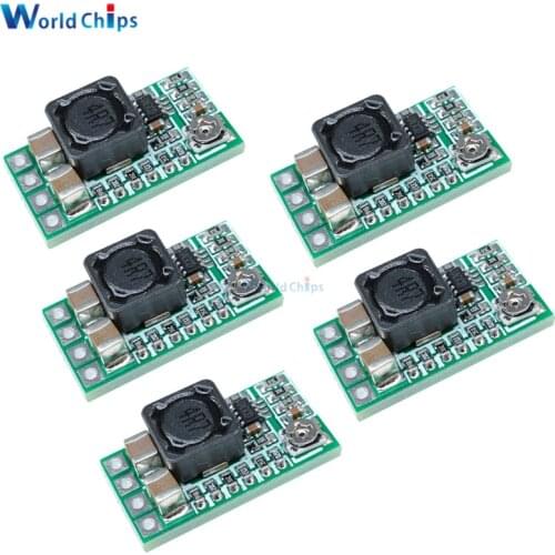 5Pcs Mini DC-DC 12-24V to 5V 3A Step Down Module Board Voltage Buck Adjustable Power Supply Converter 1.8V 2.5V 3.3V 5V 9V 12V