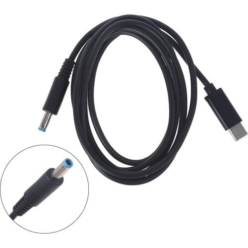 65W 20V 3A USB Type C PD Charger to 4.5x3.0 DC Jack Plug Charging Cable Converter Universal Laptop Charging Cable for HP