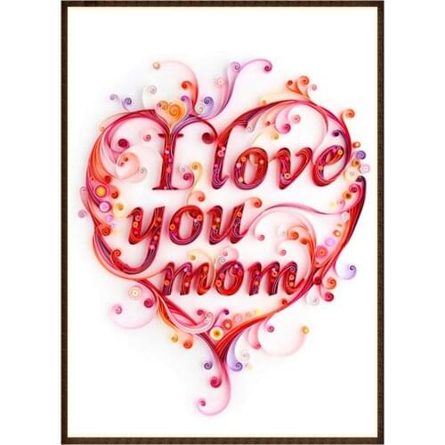 5D diamond painting Mothers day theme DIY All round diamond embroidery kit mosaic home decoration gift ornaments Love gift