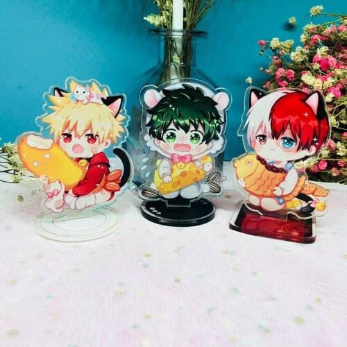 Anime My Hero Academia comic acrylic stand figure model plate holder cake topper anime comic game