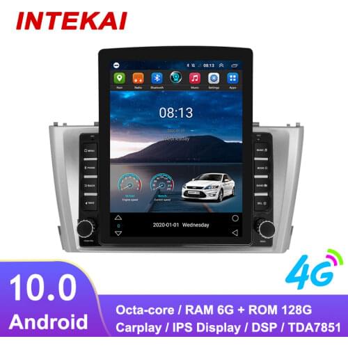 9.7" Vertical Style Tesla Screen Android 10.0 Car Radio GPS Navigation Multimedia Player for Toyota Avensis 2008-2015 Auto Audio
