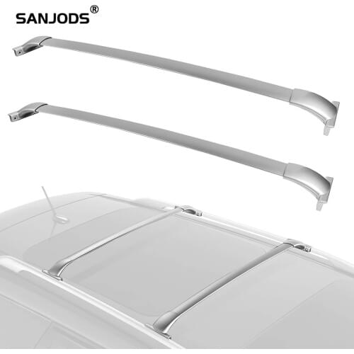 SANJODS Car Roof Rack For 2013 2014 2015 2016 2017 2018 2019 Nissan Pathfinder Luggage Cargo Rail Top Aluminum Crossbars