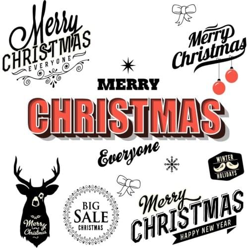 AZSG Merry Christmas Poster Clear Stamps/Seals For DIY Scrapbooking/Card Making/Album Decorative Silicone Stamp Crafts