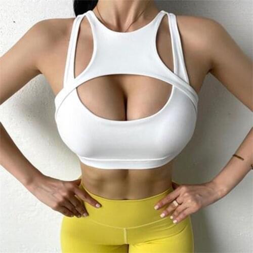 SALSPOR Yoga Bra High Impact Women Sports Bra Push Up Crop Top Fitness Gym Bra Breathable Top Sexy Running Yoga Athletic Bra