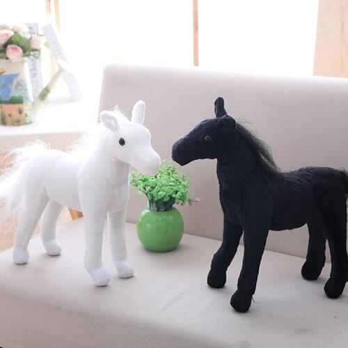 One piece cute plush horse toy simulation horse doll gift about 40cm 2949