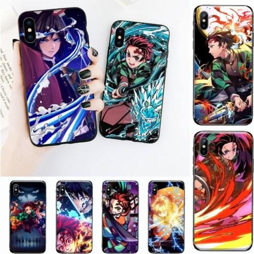 Demon Slayer Anime Funda Phone Case for iPhone 11 12 mini pro XS MAX 8 7 6 6S Plus X 5S SE 2020 XR