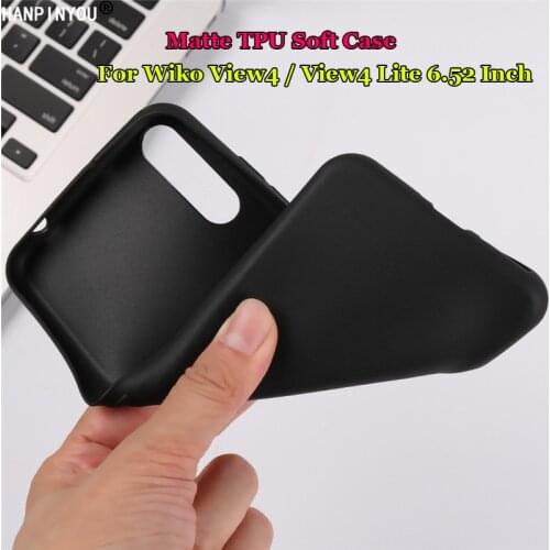 Phone Case For Wiko View4 / View 4 Lite 6.52" Slim Soft TPU Rubber Case Gel Comfortable Matte Protective Shell Silicone Cover