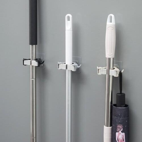 Mop holder with hook to store non-marking hook bathroom hook hooks for hanging wall mop holder hook bathroom kitchen