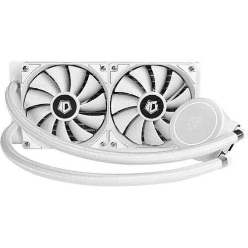 ID-COOLING FROSTFLOW X 240 SNOW CPU Water Cooler AIO Cooler 240mm Liquid Cooler White LED Lighting,Intel 115X/2066,AMD TR4