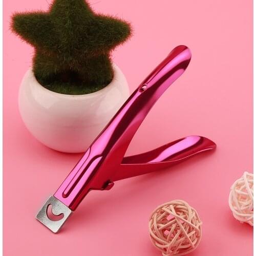 Professional Nail Clipper Manicure Clamp Clippers Special U Shape Cut False Manicure Tools Cut Scissors Nail Cleansing Tools
