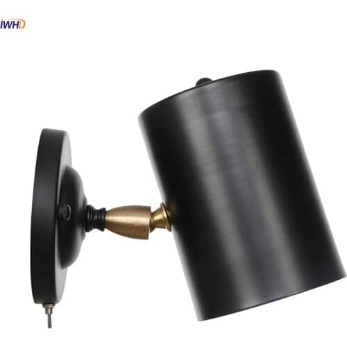 IWHD RH Vintage LED Wall Lights Nordic Loft Style Mirror Light Simple Wall Lamp Retro Industrial Fixtures For Home Lighting