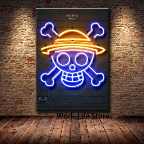 One Piece Canvas Painting Anime Wall Poster Home Decoration Painting Living Room Bedroom Cartoon Art Painting Unframed