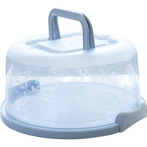 Cake Storage Box Cake Box Cupcake Container Plastic Round Portable Durable Handheld Birthday Kitchen Tool Sealing Bar Wedding