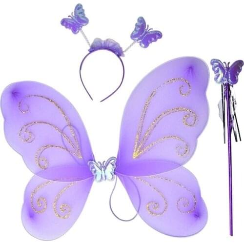 Butterfly Wing Crown Wand Purple Color 431614080