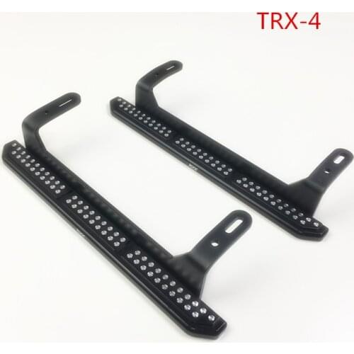 KYX Racing Aluminum Alloy Side Step Running Boards Foot-Plate for RC Crawler Car Traxxas TRX-4 TRX4