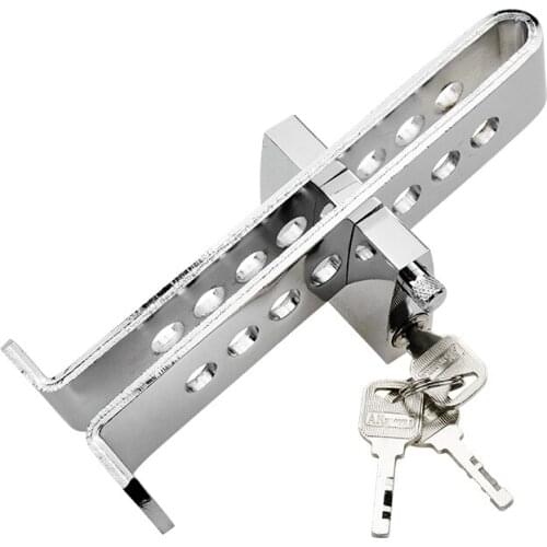 New Universal Auto Car Brake Clutch 8 Holes Brake Pedal Lock Anti-Theft Strong Security For Cars Truck Accelerator Pedal Lock