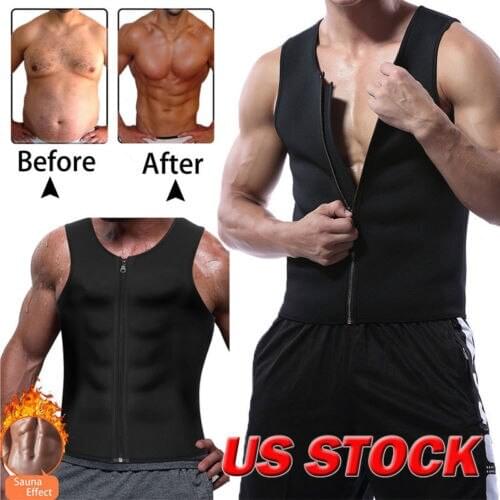 Fitness Slim Body Shaper Mens Yoga Shirt Gym Neoprene Sauna Vest Corset Shaperwear Slimming Tank Tops Plus Size 3XL