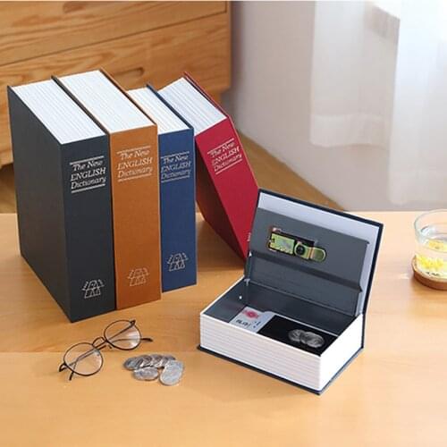 Portable Key/Password Simulation Book Safe Box Mini Dictionary Hidden Safes Case Jewelry Cash Security Storage Boxes Safe Lock