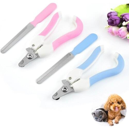 Professional Pet Nail Clippers Dog Cat Stainless Steel Two-color Labor-Saving Nail Clippers Convenient Beauty Cleaning Supplies