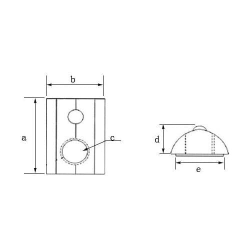 10-20pcs m3 m4 m5 M6 M8 T Spring Nut Half Round Elasticity Spring Nut Block for 2020 3030 4040 Aluminium Profile