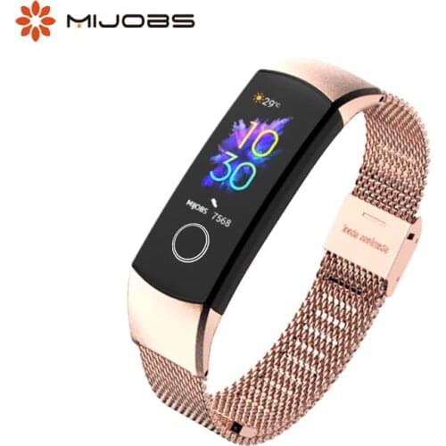For Honor Band 5 Strap Milanese Metal Strap Smart Wristband for Honor Band 4 Stainless Steel Bracelets for Huawei Honor 4 strap