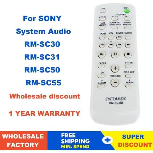 RM-SC3 Remote Control For SONY CD HIFI System Audio MHC-RG222 MHC-RG221 MHC-RG222 MHC-RG121 For LBTZX6 LBTZX8 LBTZX9 MHCGX250