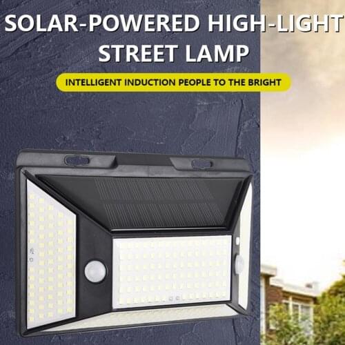 Solar LED Light Outdoors 316 LED Wall Lamp Waterproof Double Motion Sensor Street Wall Lamp Garden Solar Lamp Sunlight