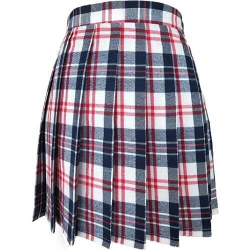 XS-3XL Women Skirt Preppy Style High Waist Chic Stitching Skirts Summer Student Pleated Skirt Women Cute Sweet Girls Dance Skirt