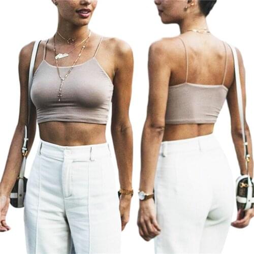 Women Fashion Solid Color Tank Top Camis Summer Ladies Stylish Sleeveless Crop Top for Shopping Daily Wear 2021 New