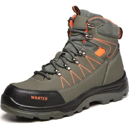 Winter Boots Men Work Safety Shoes Steel Toe Cap Waterproof Indestructible Shoes Non-slip Military Tactical Boots Ankle Boots