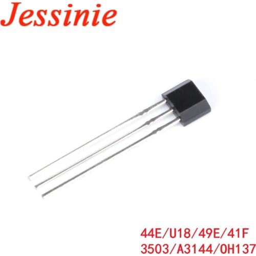 10Pcs Hall Effect Sensor Switch A3144 44E U18 49E 41F 3503 OH137 Hall Element Brushless Electric Motor OH3144 High Sensitivity