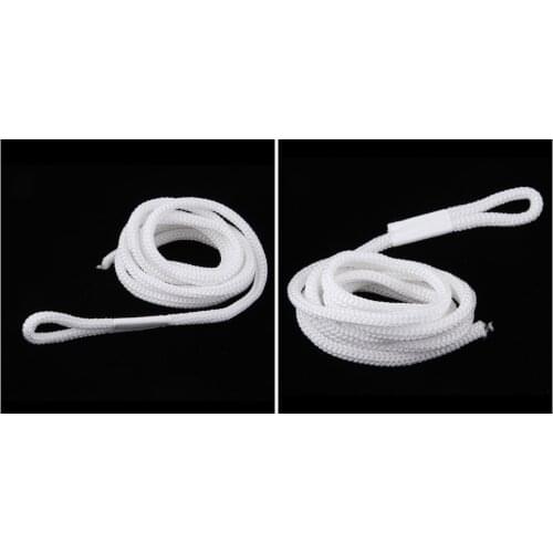 2 pieces Boat Fender Lines 1/4'' x 5' Bumper Whips Rope Docking White