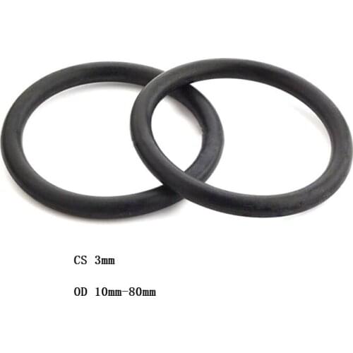 3mm Nitrile O-Ring NBR Rubber Seal Washer O Ring OD 10mm-80mm