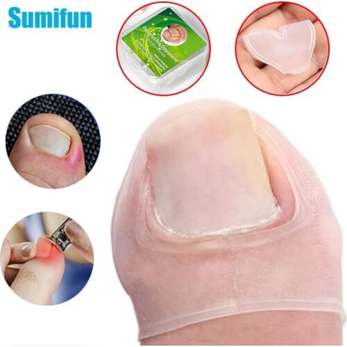 6pcs Silicone Paronychia Invisible Nail Acronyx Orthotics Patch Foot Care Treatment Pedicura Ingrown Toe Nail Correction Pad