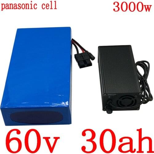 60V 30ah electric bike battery 60V 30ah lithium ion battery 60V 2000W 2500W 3000W electric scooter battery use panasonic cell